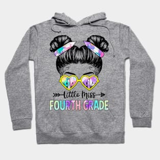 Little Miss Fourth Grade Girls Back To School Shirt Daughter Hoodie